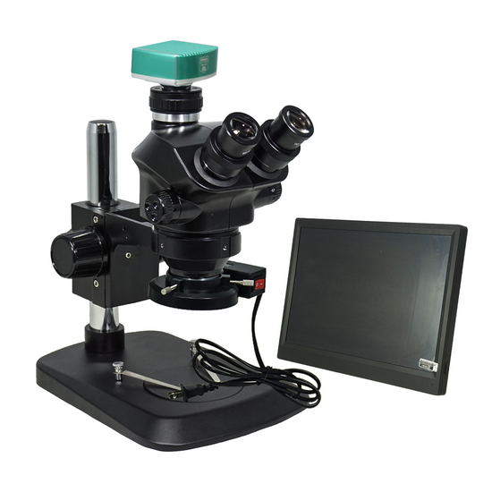 2.0 Megapixels 7-50X CMOS ESD Safe Post Stand Fluorescence Light Trinocular Zoom Stereo Microscope SZ02090133