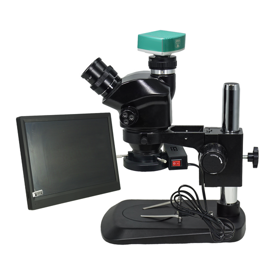 2.0 Megapixels 7-50X CMOS ESD Safe Post Stand Fluorescence Light Trinocular Zoom Stereo Microscope SZ02090133