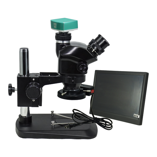 2.0 Megapixels 7-50X CMOS ESD Safe Post Stand Fluorescence Light Trinocular Zoom Stereo Microscope SZ02090133