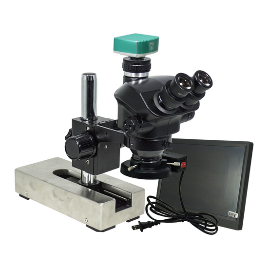 2.0 Megapixels 7-50X CMOS ESD Safe Gliding Base Stand Fluorescence Light Trinocular Zoom Stereo Microscope SZ02090233