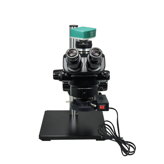 2.0 Megapixels 7-50X CMOS ESD Safe Boom Stand Fluorescence Light Trinocular Zoom Stereo Microscope SZ02090453