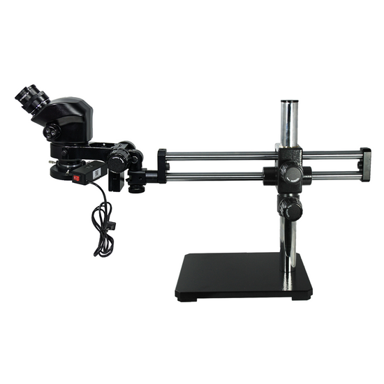 7-50X ESD Safe Dual Arm Stand Fluorescence Light Binocular Zoom Stereo Microscope SZ02090542