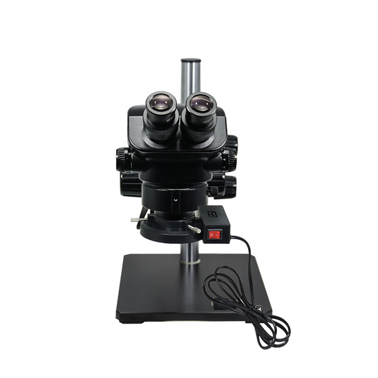 7-50X ESD Safe Dual Arm Stand Fluorescence Light ESD Binocular Zoom Stereo Microscope SZ02090542