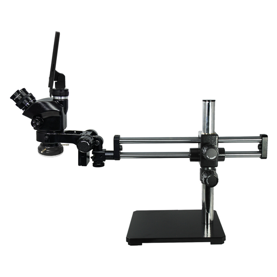 2.0 Megapixels 7-50X CMOS LED Light ESD Safe Dual Arm Stand Trinocular Zoom Stereo Microscope SZ02090557