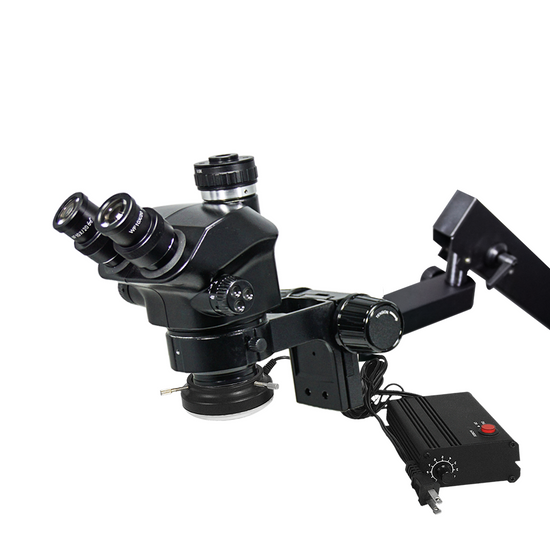 7-50X LED Light Flexible Arm ESD Safe Trinocular Zoom Stereo Microscope SZ02090654