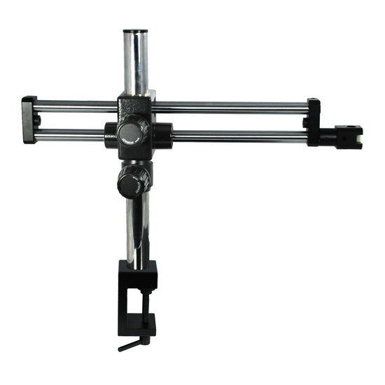 Microscope Boom Clamp Stand, Double Arm, Heavy Duty