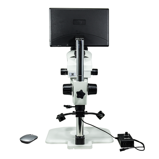 2.0 Megapixels 7-45X CMOS LED Light Post Stand Trinocular Zoom Stereo Microscope SZ02010252