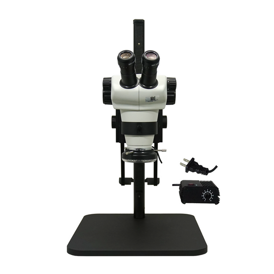 4-50X LED Light Curved Arm Stand Binocular Zoom Stereo Microscope SZ02030162
