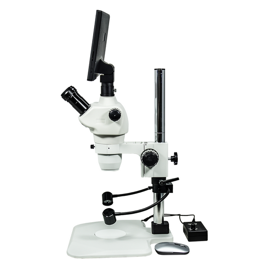 2.0 Megapixels 8-50X CMOS LED Light Post Stand Trinocular Zoom Stereo Microscope SZ02030253