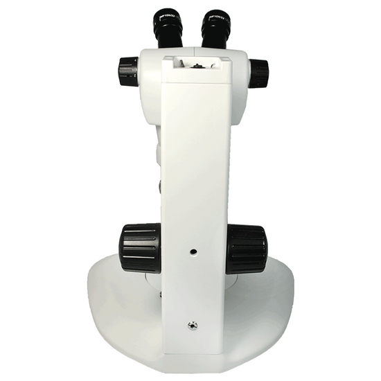 8X-50X Widefield Zoom Stereo Microscope, Binocular, Track Stand (Track Length 300mm) Fan Shaped Base