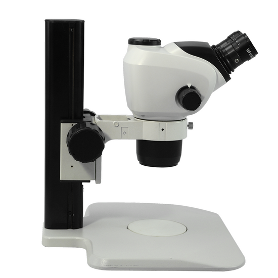 6.6X-51X WF Binocular Zoom Stereo Microscope Track Stand High Eyepoint Eyepiece