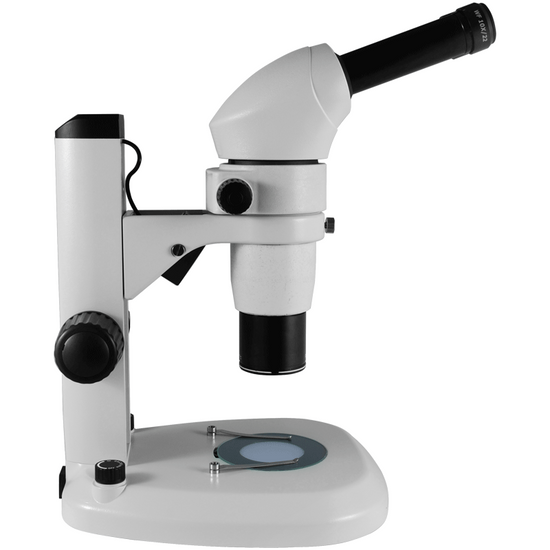 8X-80X Widefield Parallel Zoom Stereo Microscope, Binocular, Track Stand, LED Top and Bottom Light, Compensating 20° Viewing Angle