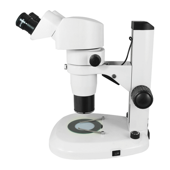 8-65X Track Stand LED Dual Illuminated Light  Binocular Parallel Zoom Stereo Microscope PZ04010325