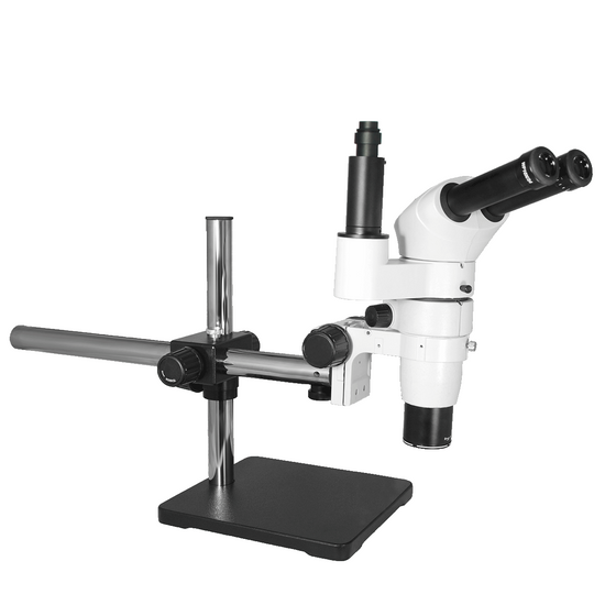 8-65X Boom Stand Trinocular Parallel Zoom Stereo Microscope PZ02040132