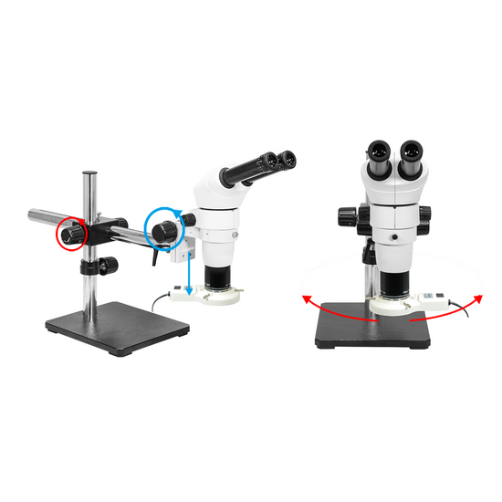 8-50X Boom Stand Fluorescence Light Binocular Parallel Zoom Stereo Microscope PZ02040122