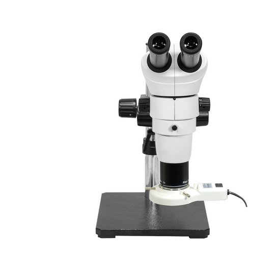 8-80X Boom Stand Fluorescence Light Binocular Parallel Zoom Stereo Microscope PZ02040128