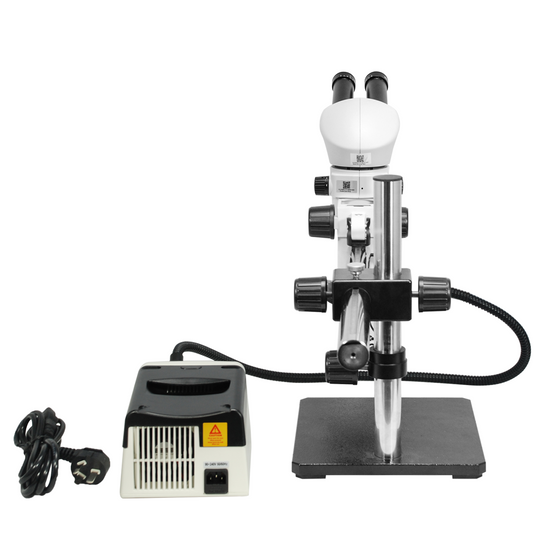 8-50X Halogen Light Boom Stand Binocular Parallel Zoom Stereo Microscope PZ02040124