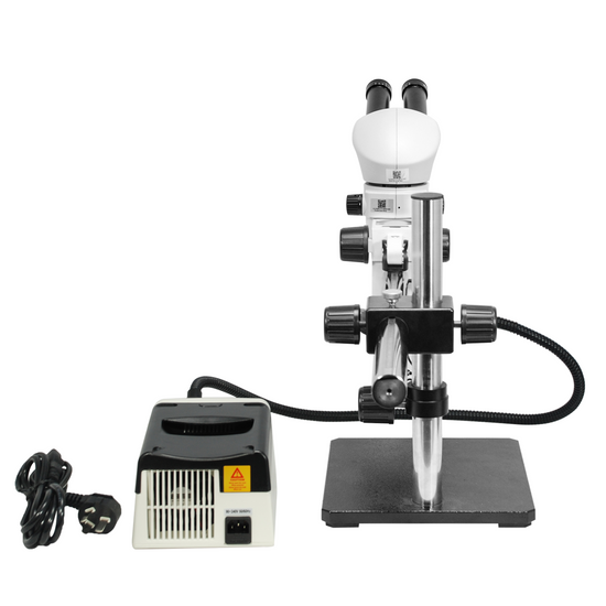 8-80X Halogen Light Boom Stand Binocular Parallel Zoom Stereo Microscope PZ02040425
