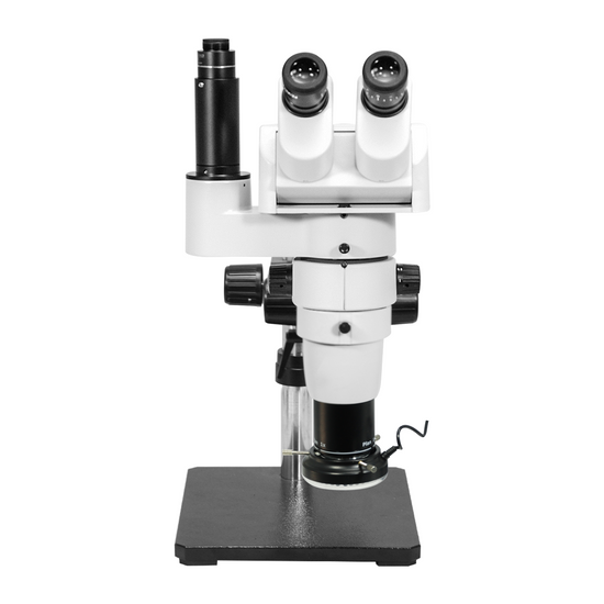 8-50X LED Light Boom Stand Trinocular Parallel Zoom Stereo Microscope PZ02040451