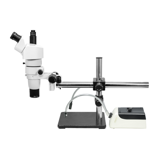8-50X Halogen Light Boom Stand Trinocular Parallel Zoom Stereo Microscope PZ02040454 8-50X Halogen Light Boom Stand Trinocular Parallel Zoom Stereo Microscope PZ02040454