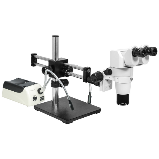 8-80X Halogen Light Dual Arm Stand Binocular Parallel Zoom Stereo Microscope PZ02050145