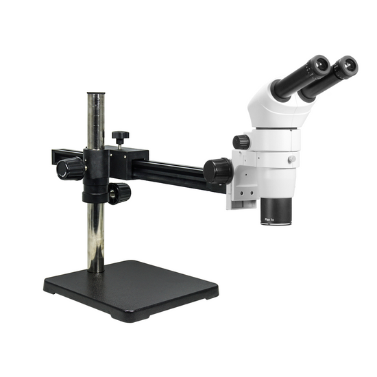 8-65X Ball Bearing Boom Stand Binocular Parallel Zoom Stereo Microscope PZ02080222