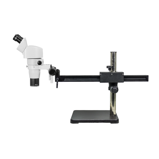8-80X Ball Bearing Boom Stand Binocular Parallel Zoom Stereo Microscope PZ02080243