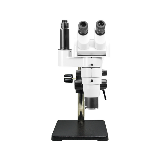 8-80X Ball Bearing Boom Stand Trinocular Parallel Zoom Stereo Microscope PZ02080253