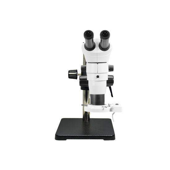 8-65X Ball Bearing Boom Stand Fluorescence Light Binocular Parallel Zoom Stereo Microscope PZ02080225