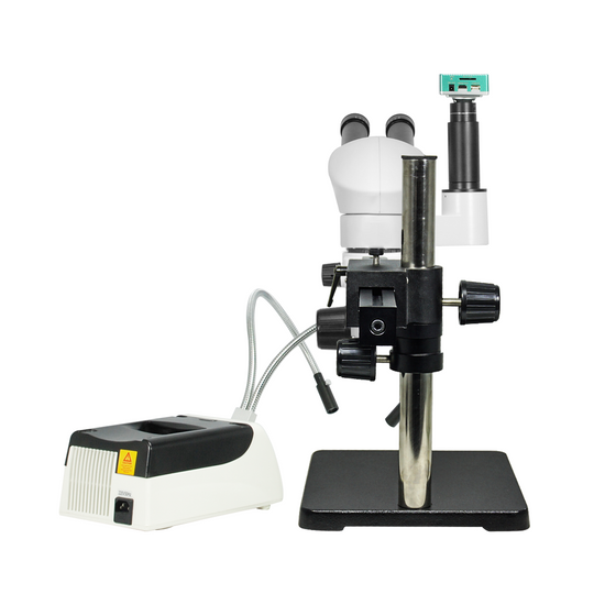 2.0 Megapixels 8-65X CMOS Ball Bearing Boom Stand Halogen Light Trinocular Parallel Zoom Stereo Microscope PZ02080272