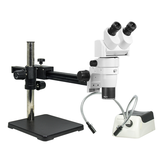 8-80X Ball Bearing Boom Stand Halogen Light Binocular Parallel Zoom Stereo Microscope PZ02080266