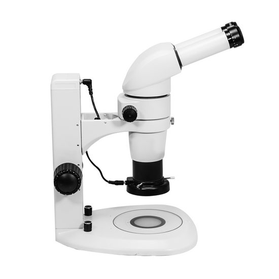 8-65X LED Transmitted Light Track Stand Binocular Parallel Zoom Stereo Microscope PZ17110121