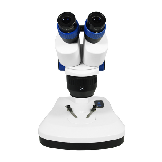 20X/40X Widefield Stereo Microscope, Bioncular, LED Top and Bottom Light, with Handle
