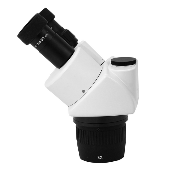 10X/30X Dual Power Stereo Microscope Head, Trinocular, Focusable Eyepiece FS05031231