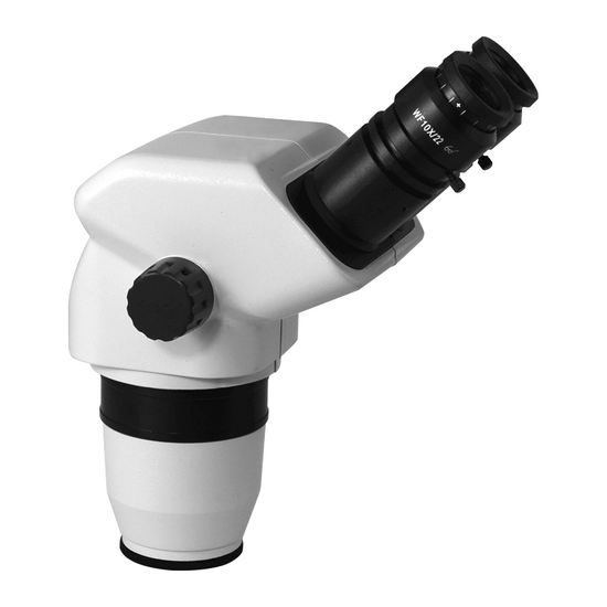 6.7-45X Binocular Zoom Stereo Microscope Head, Field of View 22mm Working Distance 100mm SZ05021121