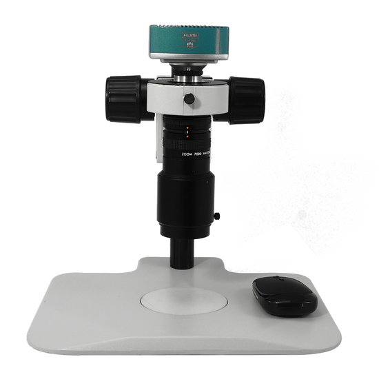 6X Industrial Inspection Video Zoom Microscope, Track Stand + HDMI Camera