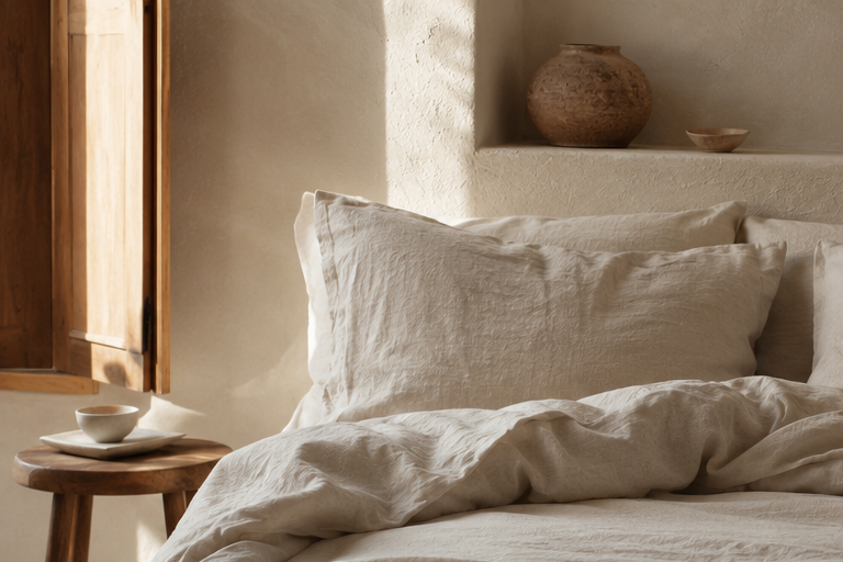 Premium linen bedding by Avenelle Home