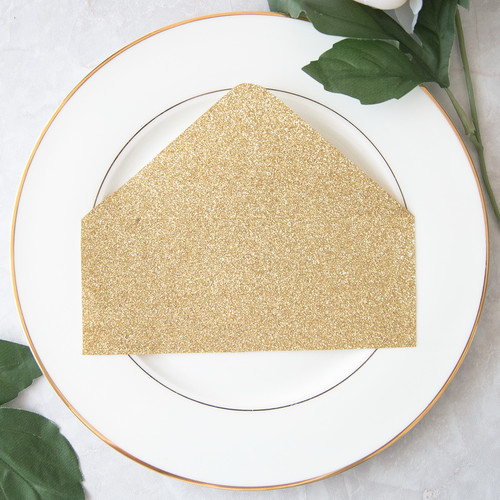 Glitter Gold Envelope Liner for Wedding Invitations