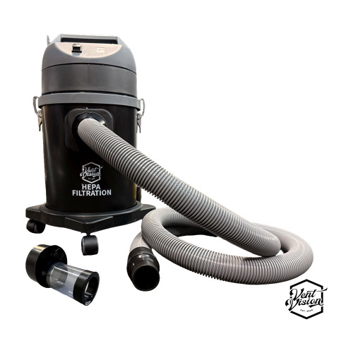 Optimize your professional image and efficiency in dryer vent cleanings with our One Motor Vacuum, specifically designed for chimney sweeps and dryer vent cleaning contractors. This powerful tool is a must-have for ensuring a thorough and proficient service. Here's why: