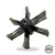 Vent Vision X stainless steel dryer vent brush with six spaced groups of bristles