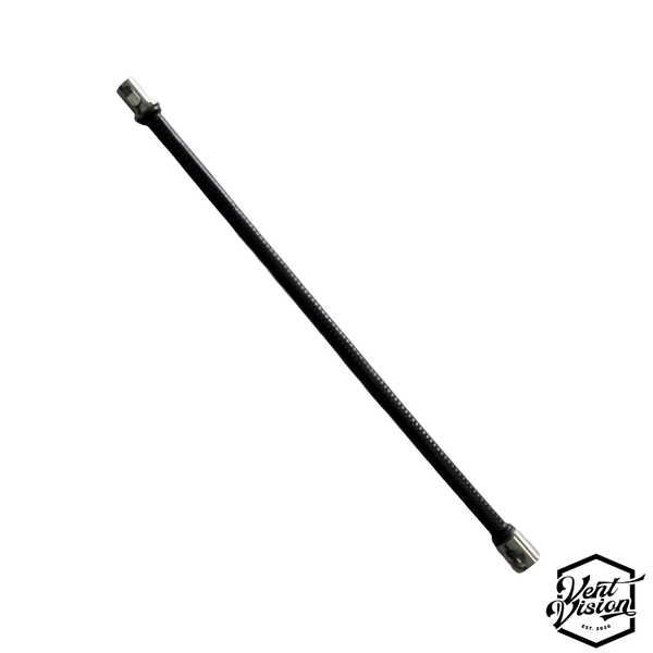 Upgrade your workflow with the Vent Vision 12" Spring Lead Rod. Featuring laser-welded stainless steel fittings and a snag-free design, this lead rounded multiple 90-degree elbows with ease. Shop professional-grade, durable dryer vent cleaning tools today.