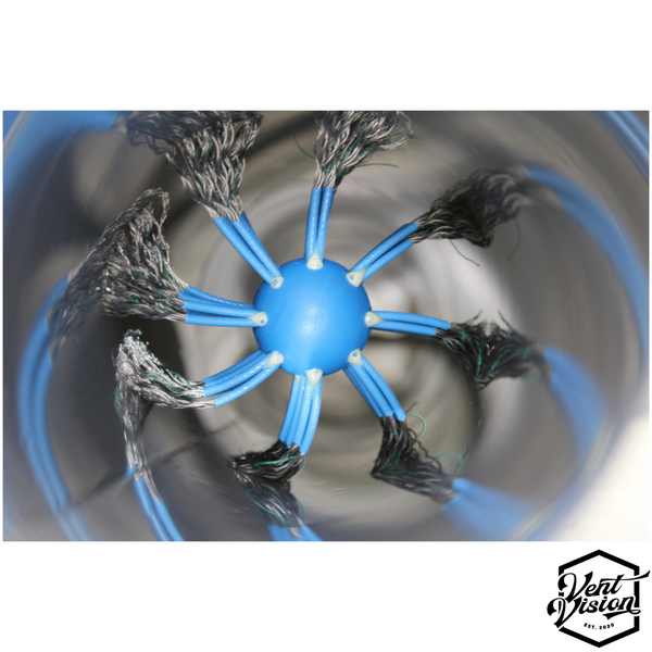 Dryer vent cleaning brush