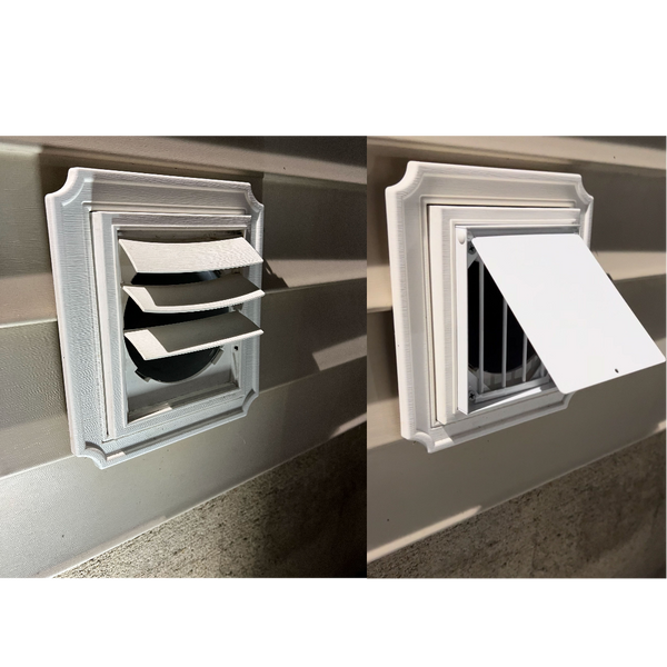 Code compliant dryer vent cover