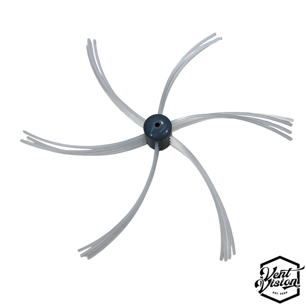 Vent Vision Lint Reaper brush with heavy trimmer-line-style bristles