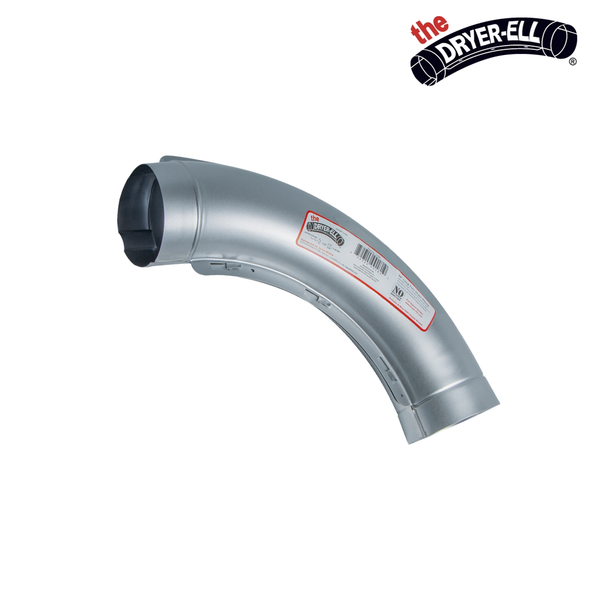 4" Dryer-Ell 90° long turn dryer vent elbow improves airflow and eliminates run-length penalties. Smooth interior design increases dryer efficiency and performance.