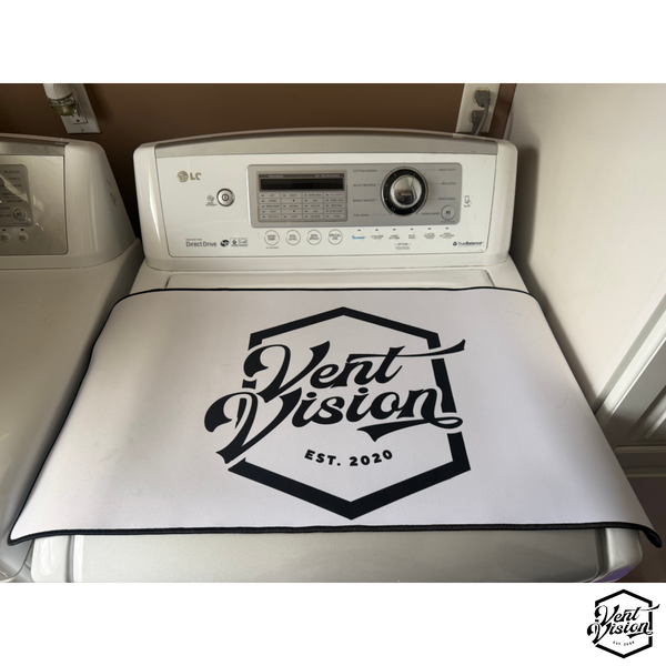 Vent Vision Appliance Shield roll up protective work mat for dryer vent technicians
