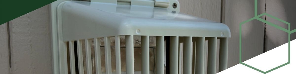 bird guard cover over vent