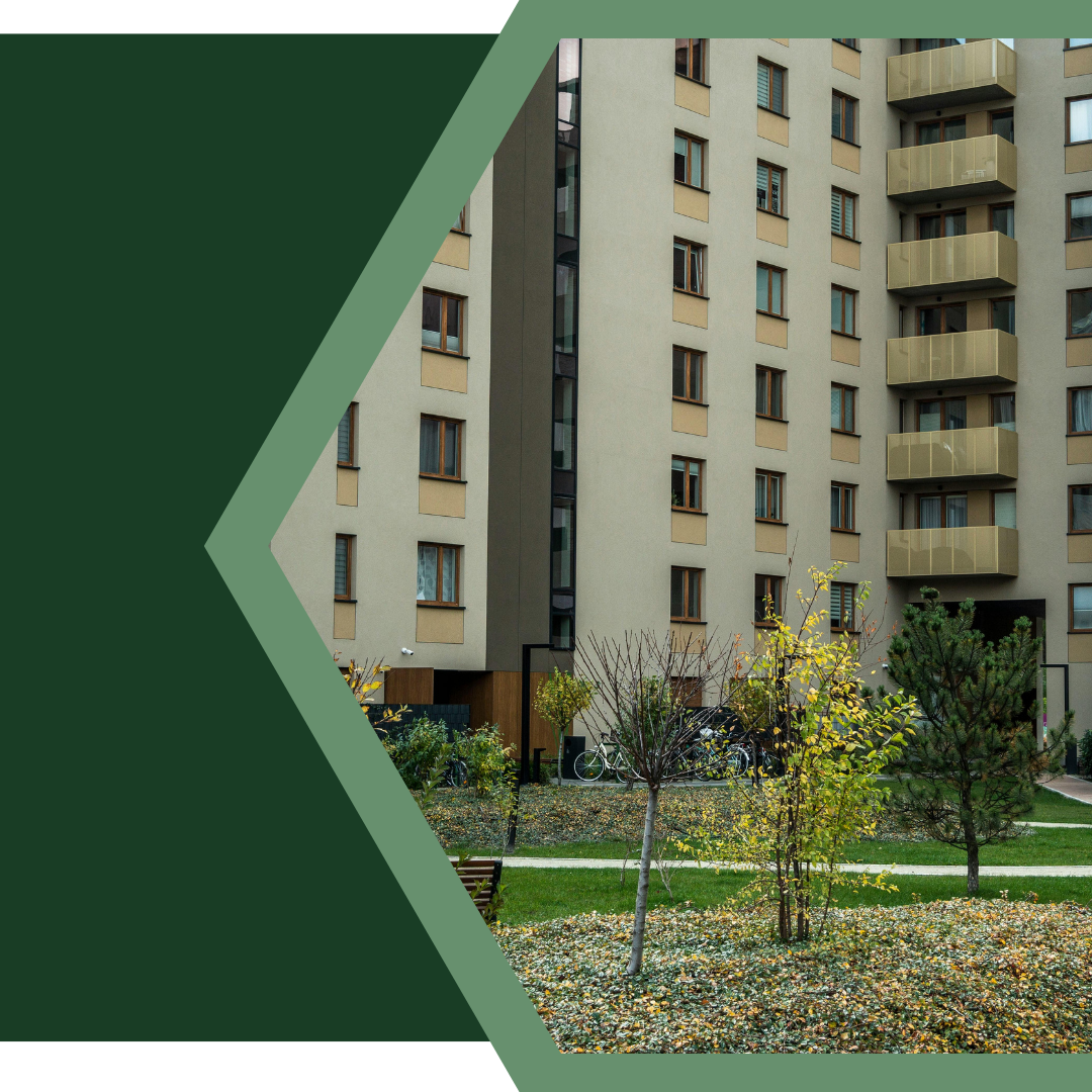 exterior of an apartment building