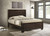 KAUFFMAN WOOD QUEEN PANEL BED DARK COCOA