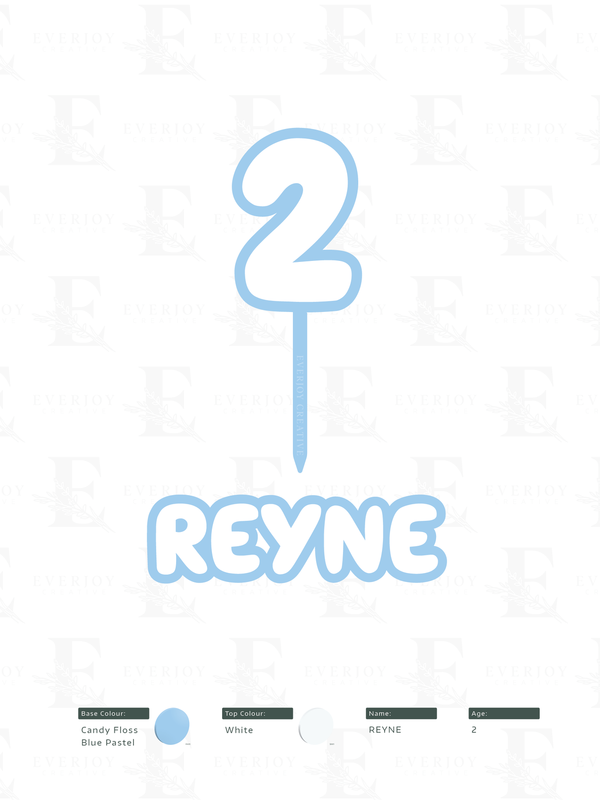 Bluey - Two Layer Cake Topper Set